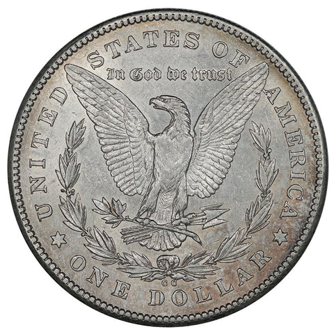1878-CC Morgan Dollar VAM-17 Line in Eye - About Uncirculated