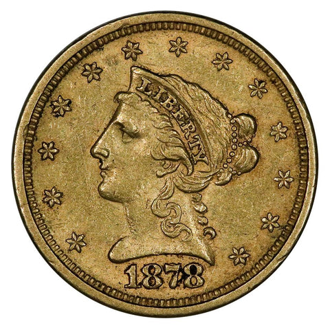 1878-S $2.5 Liberty Gold Coin - About Uncirculated