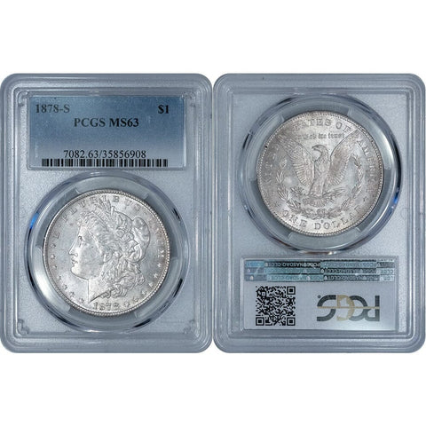 1878-S Morgan Dollar - PCGS MS 63 - Choice Uncirculated
