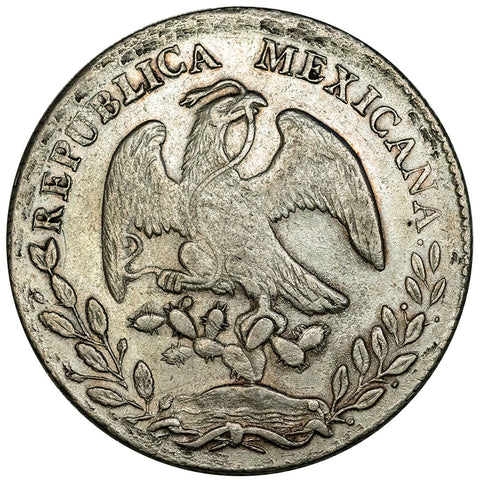 1879-Do TB Mexico Radiant Cap & Scales Silver 8 Reales - KM.377.4 - Very Fine