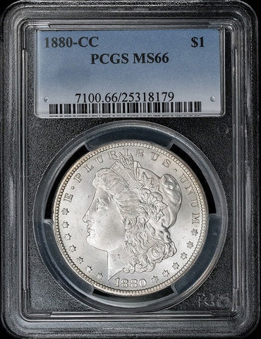 1880-CC Morgan Dollar in PCGS MS 66