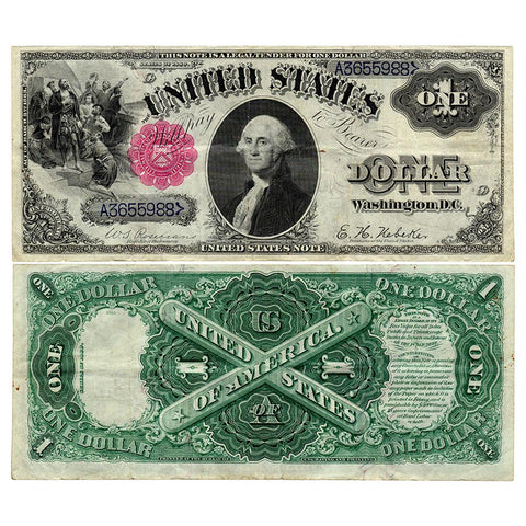 1880 $1 Legal Tender 'Sawhorse' Note - Fr. 34 - Crisp Very Fine