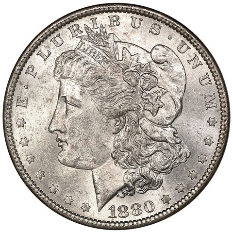 1880 Morgan Dollar - NGC MS 63 - Binion Collection