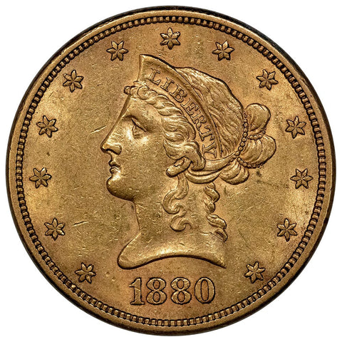 1880-S $10 Liberty Gold Eagle - About Uncirculated