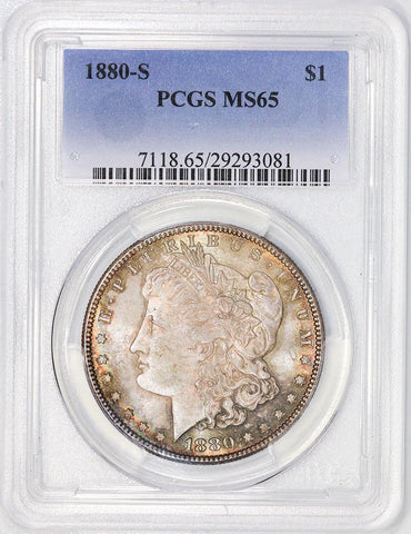 1880-S Morgan Dollar - PCGS MS 65 - Gem Brilliant Uncirculated