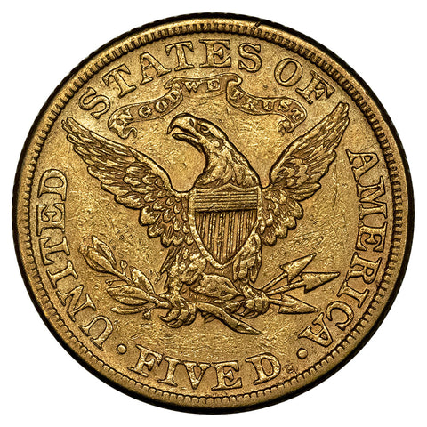 1881 $5 Liberty Head Gold Coin - Extremely Fine