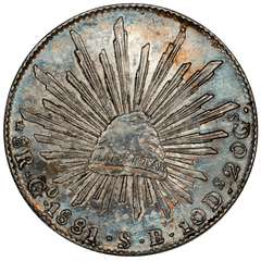 メキシコ　1897年-Go RS 8R Go80 銀貨 メキシコ 1897年-Go RS 8R Go80 銀貨
