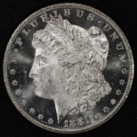 1881-CC Morgan Dollar VAM-2 in GSA, Choice BU Prooflike, Includes Box/Cert