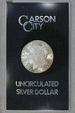 1881-CC Morgan Dollar in GSA, Choice Brilliant Uncirculated, Includes Box/Cert