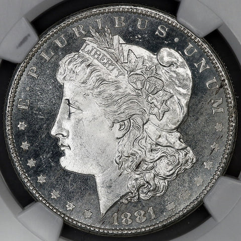 1881-S Morgan Dollar - NGC MS 66 PL - Gem Prooflike