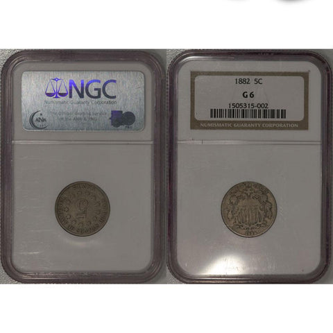 1882 Shield Nickel - NGC G6