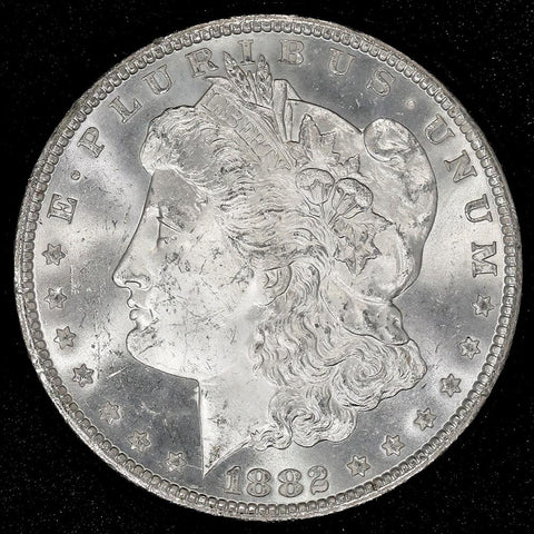 1882-CC Morgan Dollar in GSA, Choice Brilliant Uncirculated, Includes Box/Cert