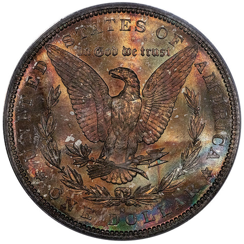 1882-S Morgan Dollars - PCGS MS 64 - Choice Uncirculated Toned Reverse