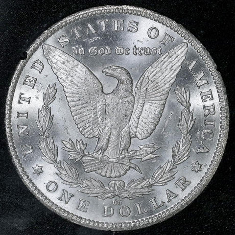 1883-CC Morgan Dollar VAM-5A in GSA, Choice Brilliant Uncirculated, Includes Box/Cert