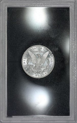 1883-CC Morgan Dollar VAM-8 in GSA, Choice Brilliant Uncirculated, Includes Box/Cert