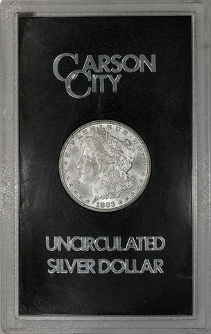 1883-CC Morgan Dollar in GSA, Choice Brilliant Uncirculated, Includes Box/Cert