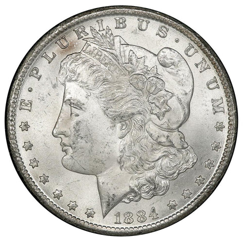 1884-CC Morgan Dollar in GSA, Brilliant Uncirculated, In Box w/ COA