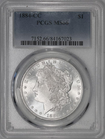 1884-CC Morgan Dollar - PCGS MS 66 - Gem Brilliant Uncirculated+