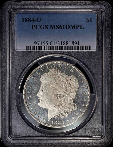 1884-O Morgan Dollar - PCGS MS 61 DMPL