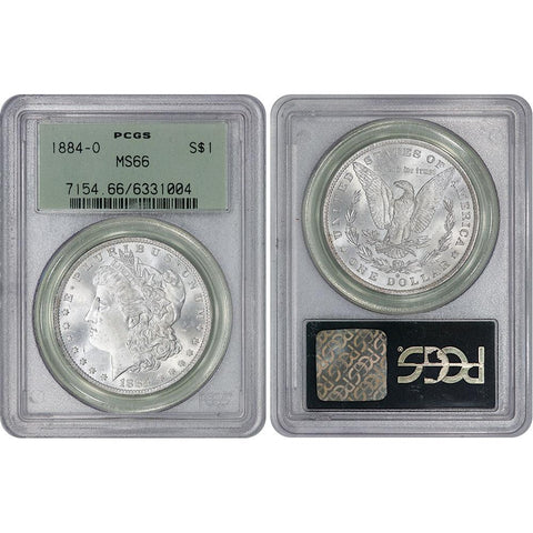 1884-O Morgan Dollar - PCGS MS 66 - Crisp White Coin