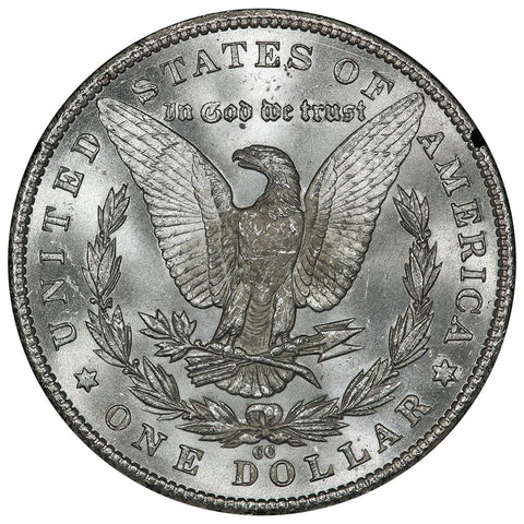 1885-CC Morgan Dollar VAM-3 in GSA, Choice Brilliant Uncirculated, Includes Box/Cert