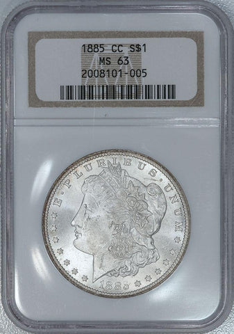 1885-CC Morgan Dollar - NGC MS 63 - Choice Uncirculated