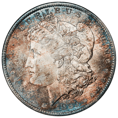 1885-O Morgan Dollar - ANACS MS 63 - Pretty Color