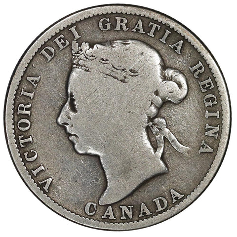 1886 Canada 25 Cent Silver KM.5 - Very Good