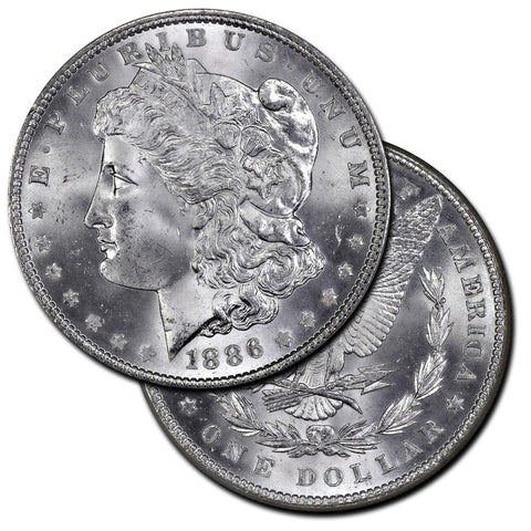 Morgan Dollars by Date (1886-1893) - Brilliant Uncirculated