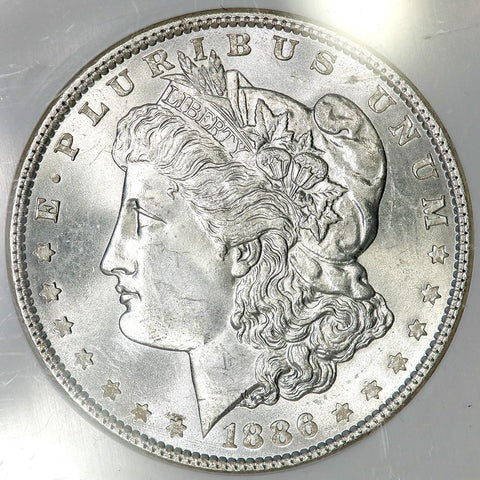 1886 Morgan Dollar in NGC MS 64 - Choice Brilliant Uncirculated