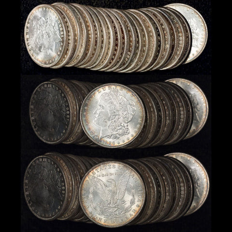 1886 Morgan Dollar 20-Coin Roll - Original Matched Toning - Uncirculated
