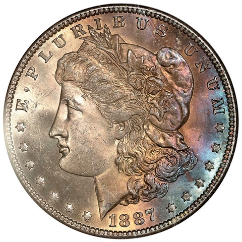 1887 Morgan Dollars - NGC MS 64 - Choice Toned Uncirculated