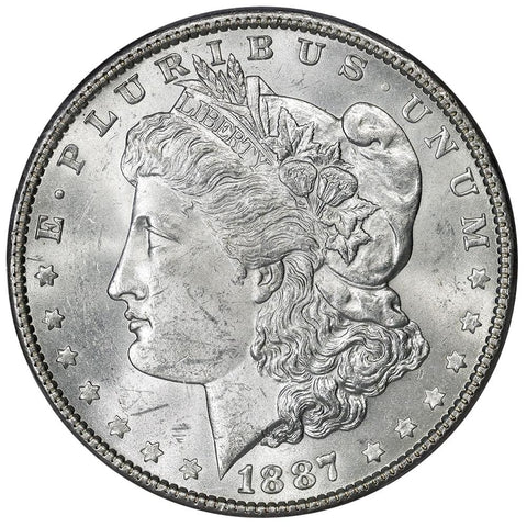 1887 Morgan Dollar - PCGS MS 64 - Choice Brilliant Uncirculated