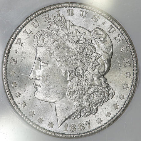 1887 Morgan Dollar in NGC MS 64 - Choice Brilliant Uncirculated