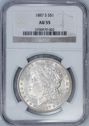 1887-S Morgan Dollar - NGC AU 55 - About Uncirculated