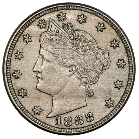 1888 Liberty Head V Nickel - About Uncirculated