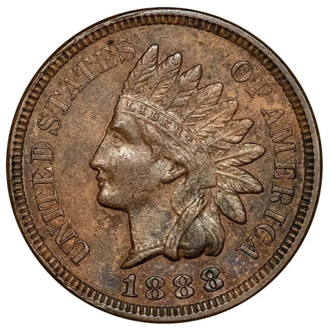 1888 Indian Head Cent - About Uncirculated