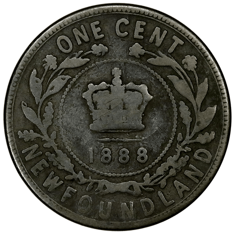 1888 Newfoundland Large Cent KM.1 - Very Good
