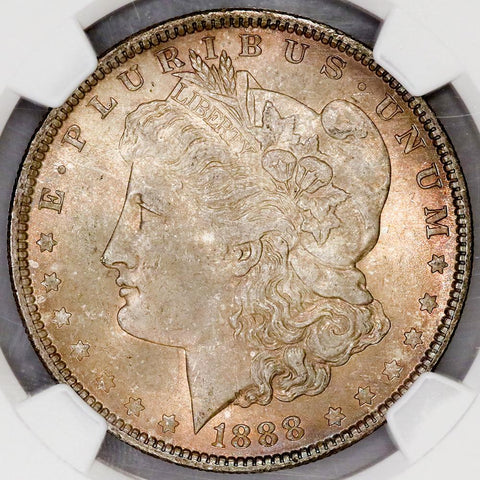 1888 Morgan Dollar - NGC MS 64 - Choice Toned Uncirculated