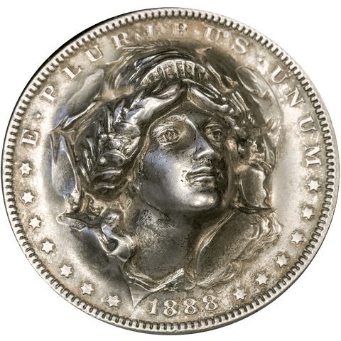 Pop Out, 3-Dimensional Repousse 1888 Morgan Dollar