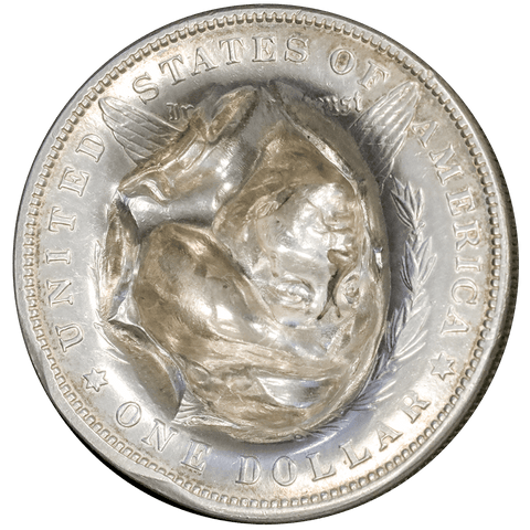 Pop Out, 3-Dimensional Repousse 1888 Morgan Dollar