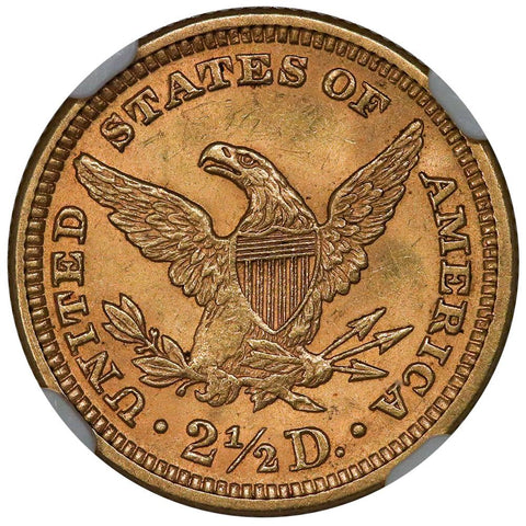 1889 $2.5 Liberty Gold Coin - NGC MS 63 - Choice Uncirculated