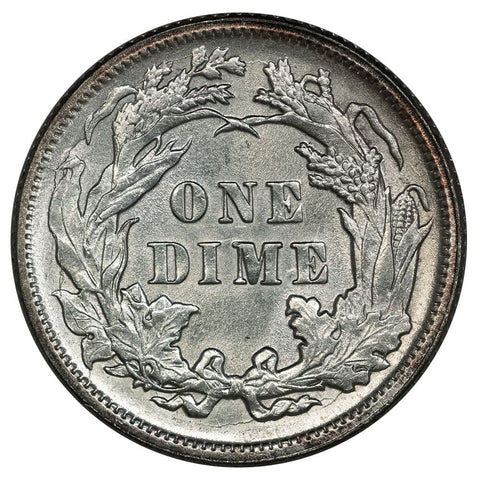 1890 Seated Dime - Uncirculated Detail