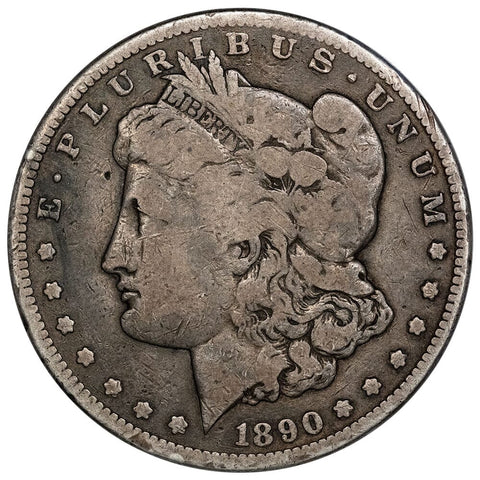 1890-CC Morgan Dollar - Carson City - Very Good+