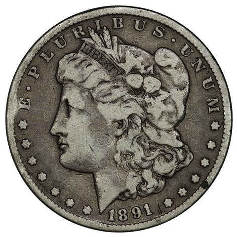 1891-CC Morgan Dollar - Fine (Rim Bonk) - Carson City