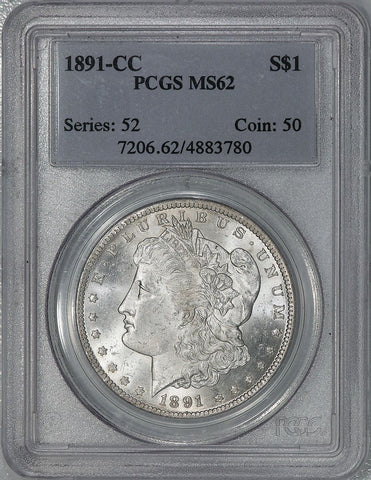 1891-CC Morgan Dollar - PCGS MS 62 - Carson City