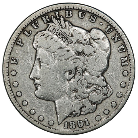 1891-CC Morgan Dollar - Very Good - Carson City