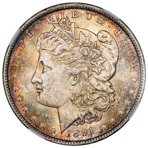 Pretty 1891-O Morgan Dollar - NGC MS 62 - Choice Toned Uncirculated