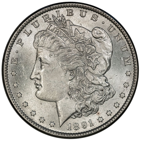 1891-S Morgan Dollar - PQ Brilliant Uncirculated