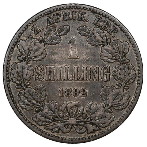 1892 South Africa Silver Shilling KM.5 - Very Fine
